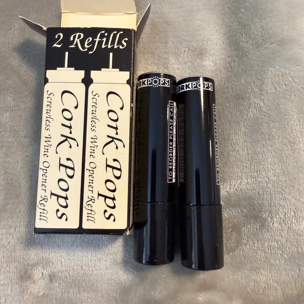 Cork Pops Wine‎ Opener Refill Cartridges 2 Pack CO2 Screwless Opener New